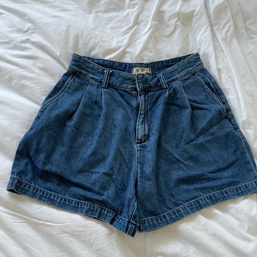 Madewell The Harlow Super wide Jean Shorts Size 26 - Picture 7 of 7